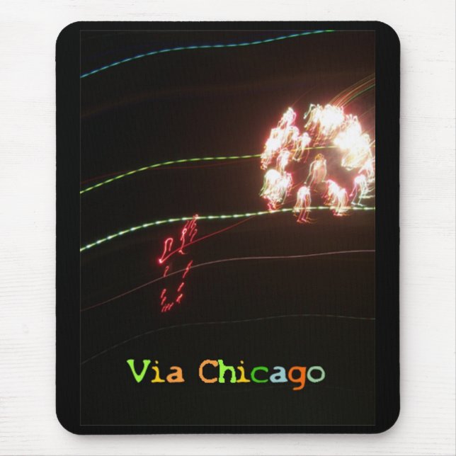 Dark Neon Mousepad (Front)