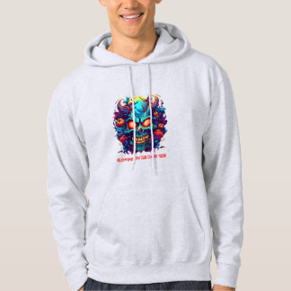 "Dark Neon Skull – Halloween design   Hoodie