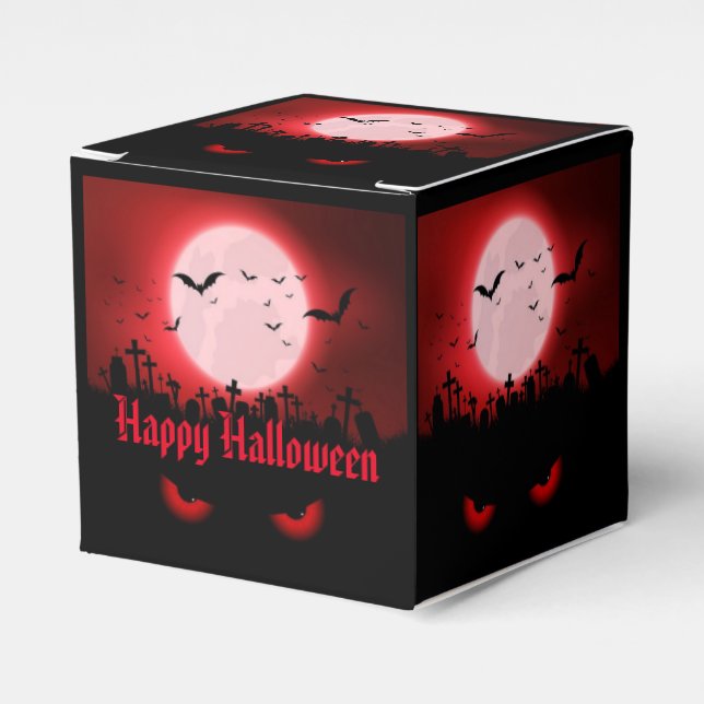 Dark Night Watchers Cube Favor Box (Front Side)