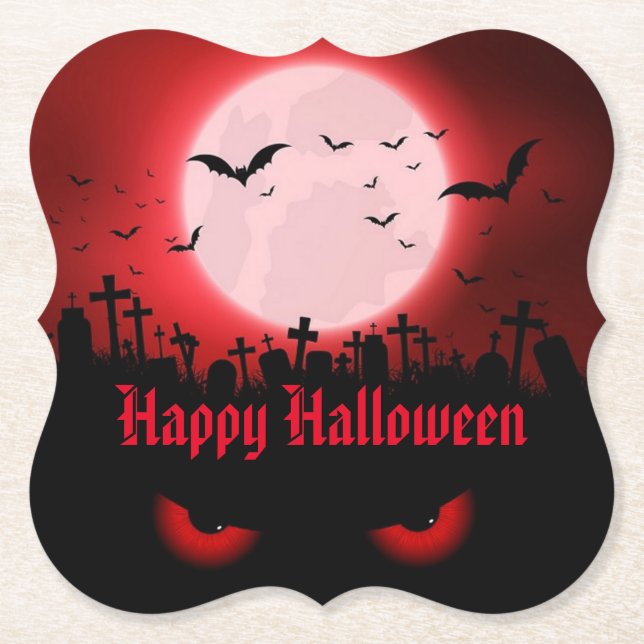 Dark Night Watchers Paper Coaster (Front)