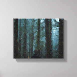 Dark Oil Forest  Canvas Print