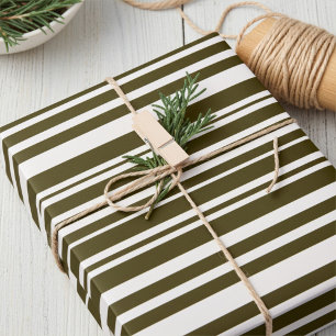 Dark Olive Green All-Occasion Gift Wrapping Paper