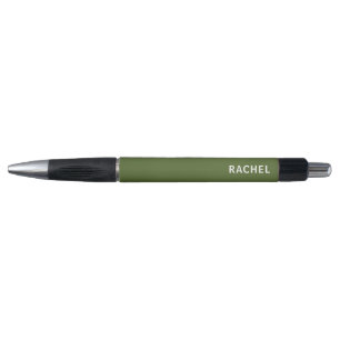 Dark Olive Green Simple Modern Pen