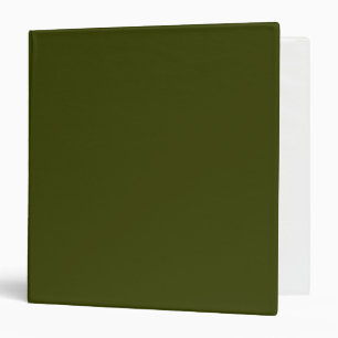 Dark olive green solid colour binder
