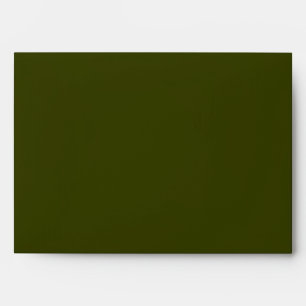 Dark olive green solid colour envelope
