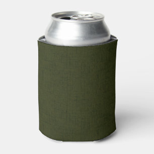 Dark olive textured  can cooler