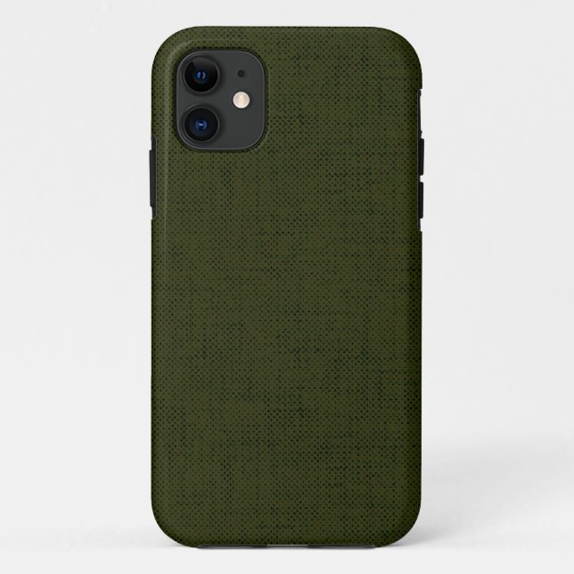 Dark olive textured Case-Mate iPhone case (Back)