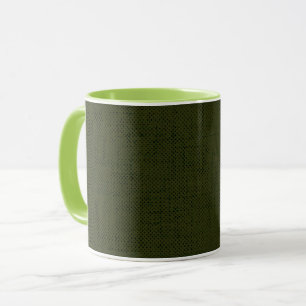 Dark olive textured  mug