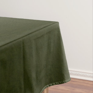 Dark olive textured tablecloth