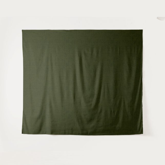 Dark olive textured  tapestry (Front (Horizontal))