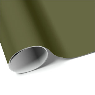 Dark Olive Wrapping Paper