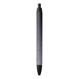 Dark Ombre Musical Notes gray  Black Ink Pen