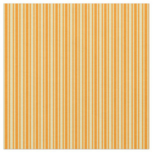 Dark Orange and Tan Coloured Lined/Striped Pattern Fabric