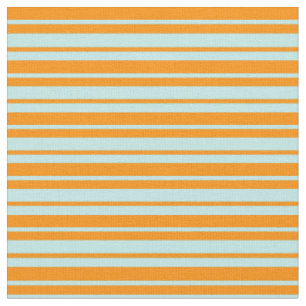 Dark Orange and Turquoise Coloured Lines Pattern Fabric