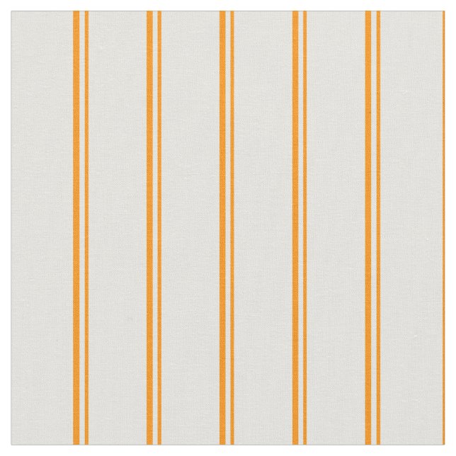 Dark Orange & Light Cyan Coloured Stripes Fabric (Close Up)