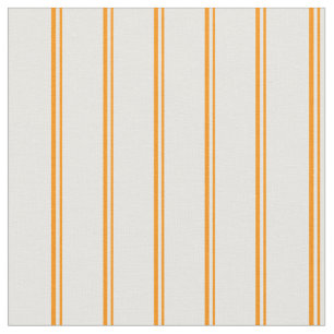 Dark Orange & Mint Cream Coloured Pattern Fabric