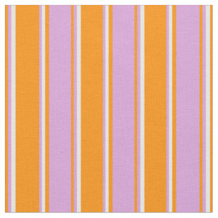 Dark Orange, Plum, and White Coloured Pattern Fabric