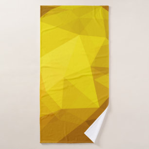 Dark orange polygonal. A completely new colour ill Bath Towel