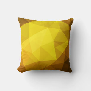 Dark orange polygonal. A completely new colour ill Throw Pillow