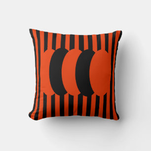 Dark Orange Throw Pillow