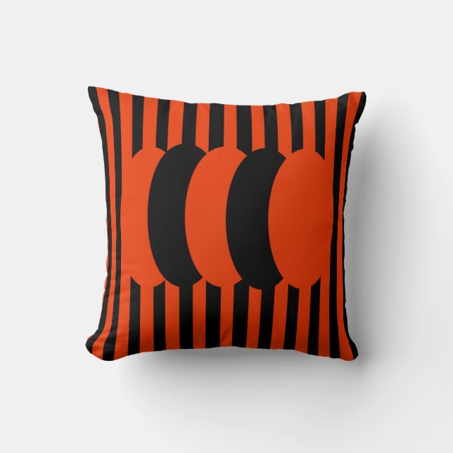 Dark Orange Throw Pillow (Front)
