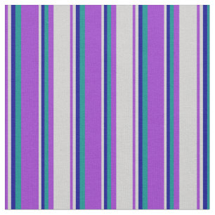 Dark Orchid, Light Grey, Dark Blue, and Dark Cyan Fabric