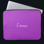 Dark Orchid Personalized Laptop Sleeve<br><div class="desc">A beautiful shade of purple we named this one dark orchid.   Some of the products also incorporate dark orchid and white polka dots.   These items are a blank canvas ready for your text or image.</div>
