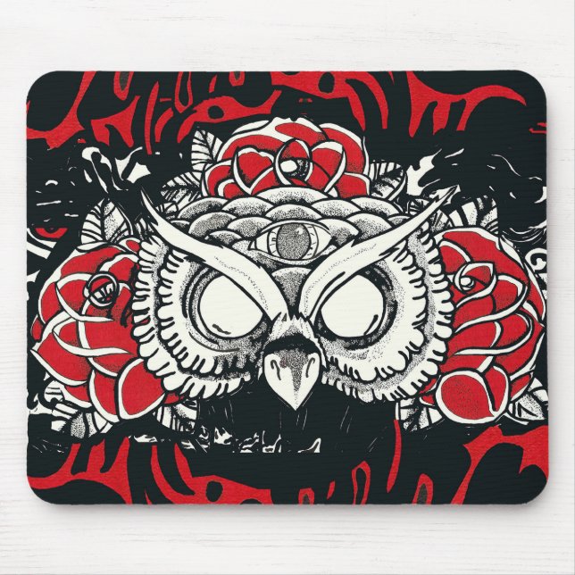 Dark owl Mousepad (Front)