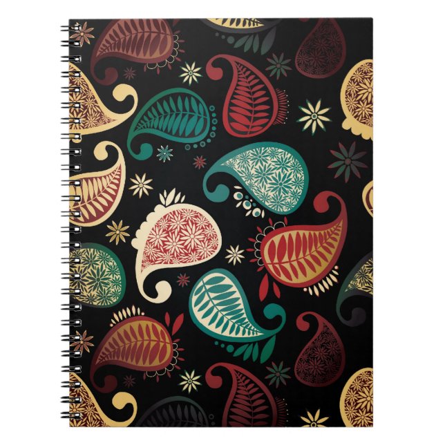 Dark Paisley Notebook (Front)