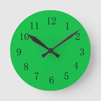 Dark Pastel Green Wall Clock