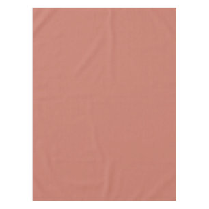 Dark Pastel Peach Solid Colour Pairs Blood Orange Tablecloth