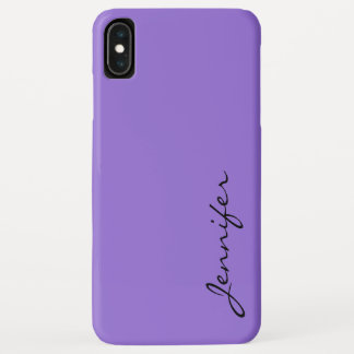 Dark pastel purple colour background iPhone XS max case