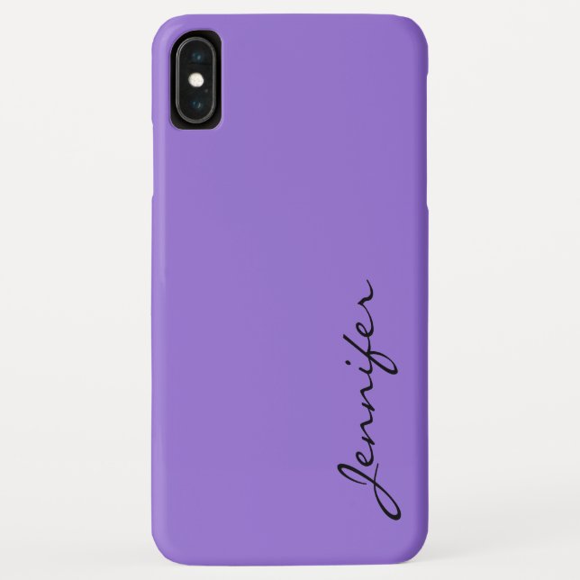 Dark pastel purple colour background Case-Mate iPhone case (Back)