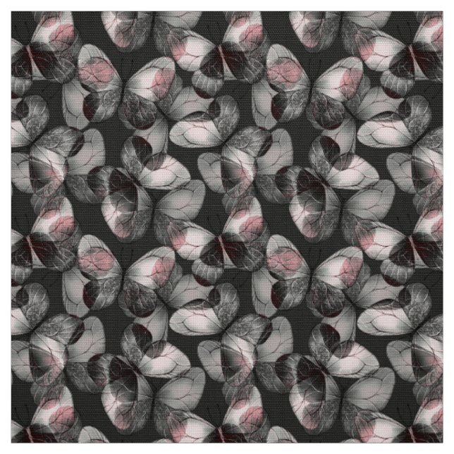 Dark pattern with buttreflies fabric (Swatch)