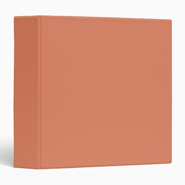 Dark Peach (solid colour)  Binder (Front/Spine)