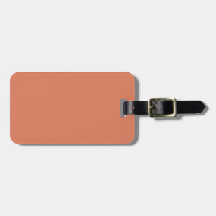 Dark Peach (solid colour)  Luggage Tag