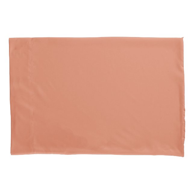Dark Peach (solid colour) Pillowcase (Front)