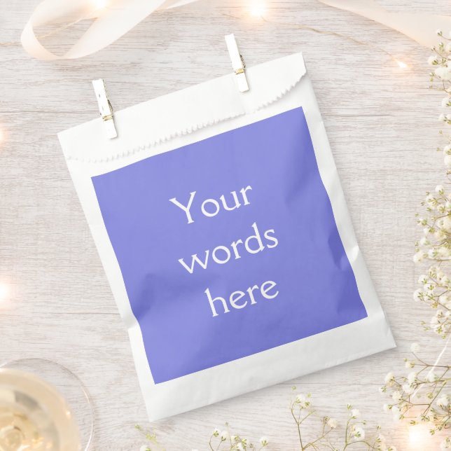 Dark Periwinkle Purple Favour Bag (Clipped)