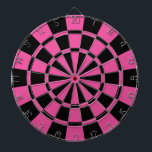 Dark Pink And Black Dartboard<br><div class="desc">Dark Pink And Black Dart Board</div>