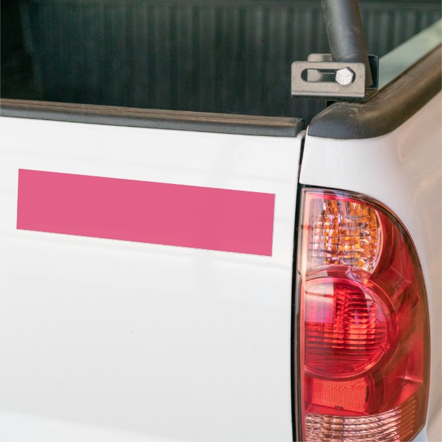 Dark Pink Bumper Sticker (On Truck)