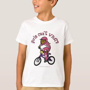 Dark Pink Girls BMX T-Shirt
