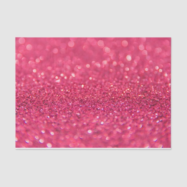 Dark Pink Glitter Design  Tissue Paper (Front)