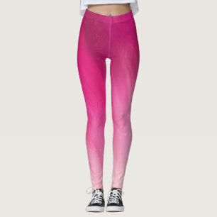 Dark Pink Gradient to Light Pink Leggings