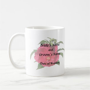 Dark Pink Hibiscus Coffee Mug
