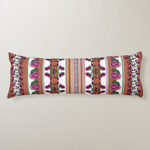 Dark Pink Lotus Rose Body Pillow