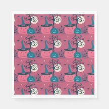 Dark Pink pumpkin scene Halloween