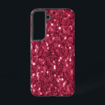 Dark pink red magenta faux sparkles glitters samsung galaxy case<br><div class="desc">Beautiful girly glamourous deep dark pinkish purplish red shiny glitters sparkles trendy modern colour. Photo of dark magenta sparkles glitter! Colour of the year in faux sparkles!</div>