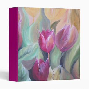 dark pink tulips Binder