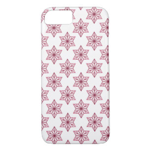Dark Pink Vintage Starburst BT iPhone 7 Coque
