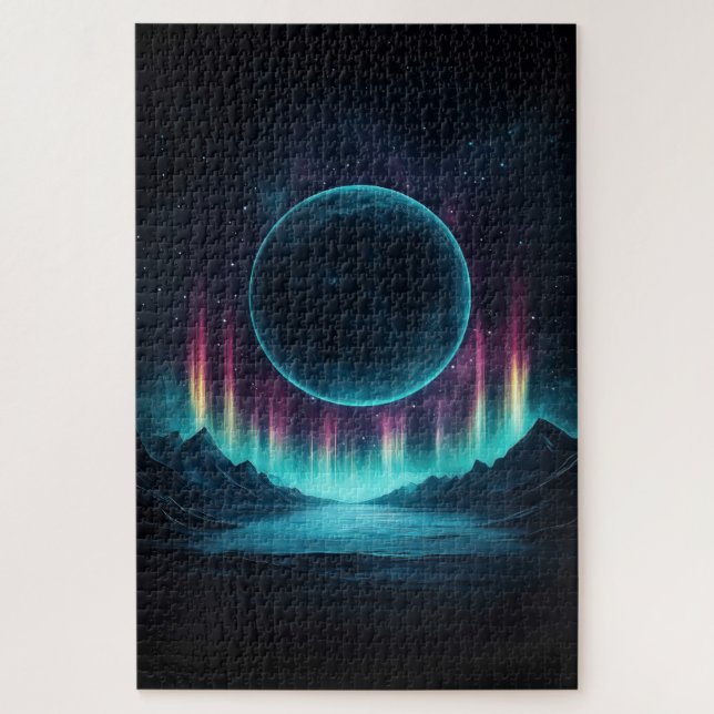 Dark Planet Rising Jigsaw Puzzle (Vertical)